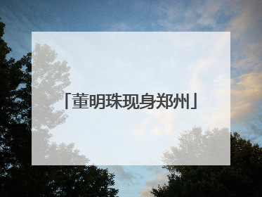 董明珠现身郑州
