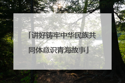 讲好铸牢中华民族共同体意识青海故事