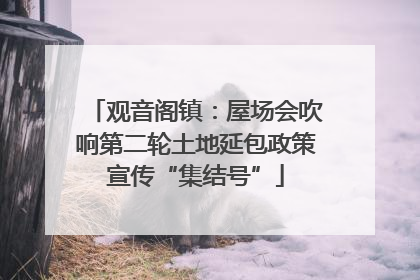 观音阁镇：屋场会吹响第二轮土地延包政策宣传“集结号”