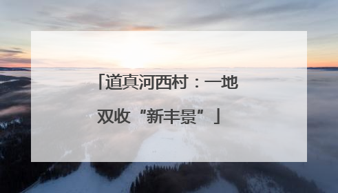 道真河西村：一地双收“新丰景”