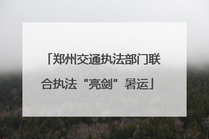 郑州交通执法部门联合执法“亮剑”暑运