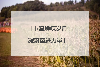 重温峥嵘岁月 凝聚奋进力量