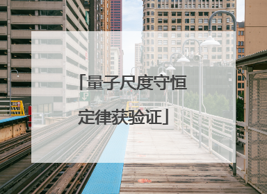 量子尺度守恒定律获验证