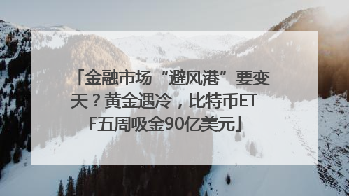 金融市场“避风港”要变天？黄金遇冷，比特币ETF五周吸金90亿美元
