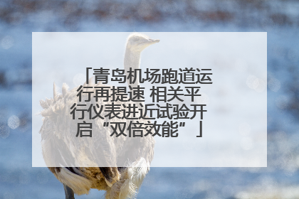 青岛机场跑道运行再提速 相关平行仪表进近试验开启“双倍效能”