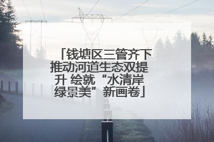 钱塘区三管齐下推动河道生态双提升 绘就“水清岸绿景美”新画卷