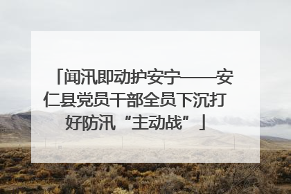 闻汛即动护安宁——安仁县党员干部全员下沉打好防汛“主动战”