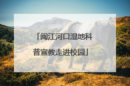 闽江河口湿地科普宣教走进校园