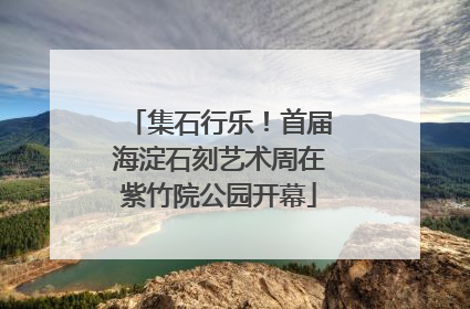 集石行乐！首届海淀石刻艺术周在紫竹院公园开幕