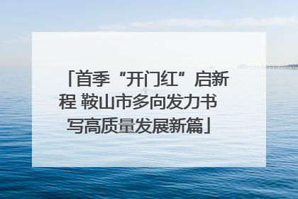 首季“开门红”启新程 鞍山市多向发力书写高质量发展新篇
