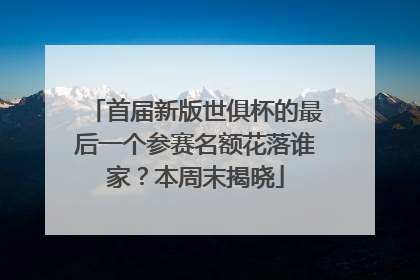 首届新版世俱杯的最后一个参赛名额花落谁家？本周末揭晓