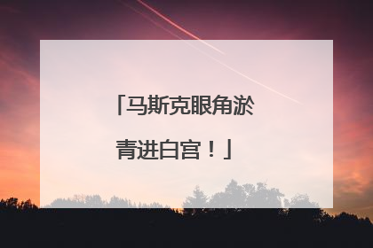 马斯克眼角淤青进白宫！