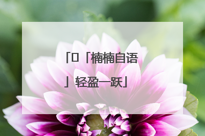 ﻿「楠楠自语」轻盈一跃