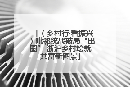 （乡村行·看振兴）毗邻统战破局“出圈” 浙沪乡村绘就共富新图景