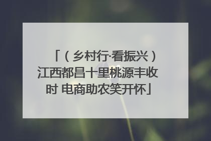 （乡村行·看振兴）江西都昌十里桃源丰收时 电商助农笑开怀
