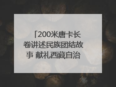 200米唐卡长卷讲述民族团结故事 献礼西藏自治区成立60周年