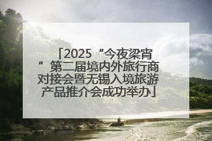 2025“今夜梁宵”第二届境内外旅行商对接会暨无锡入境旅游产品推介会成功举办