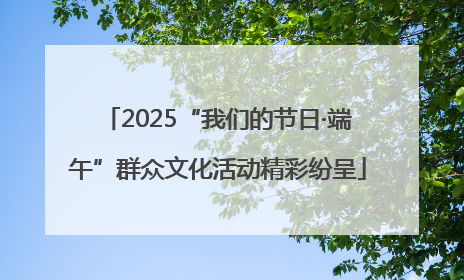 2025“我们的节日·端午”群众文化活动精彩纷呈