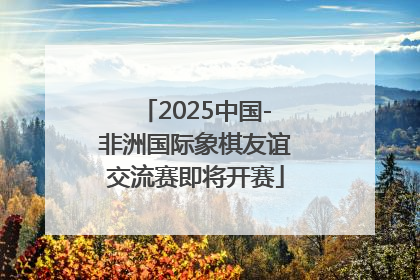 2025中国-非洲国际象棋友谊交流赛即将开赛