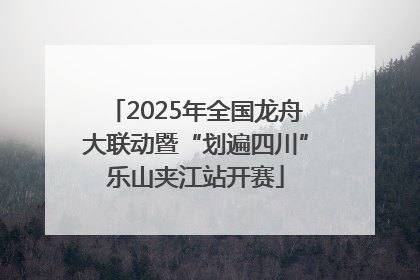 2025年全国龙舟大联动暨“划遍四川”乐山夹江站开赛