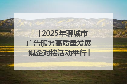 2025年聊城市广告服务高质量发展媒企对接活动举行